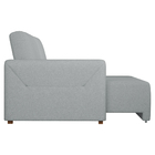 Sofá Retrátil Bipartido 2 Lugares 192cm Swift Linho Cinza Cla