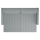 Sofá Retrátil Bipartido 2 Lugares 192cm Swift Linho Cinza Cla