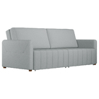 Sofá Retrátil Bipartido 3 Lugares 220cm Swift Linho Cinza Cla