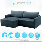 Sofá Retrátil Braço Fino 240 Cm Mola Ensacada D28 Reclinável