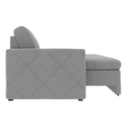 Sofá Retrátil Com Chaise 4 Lugares 295cm Chel Veludo Cinza Cl