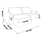 Sofá Retrátil Com Usb 274cm Elliot Suede Turquesa G52 - Gran