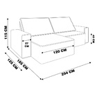 Sofá Retrátil Com Usb 294cm Elliot Suede Azul Marinho G52 - G