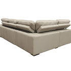 Sofá Retrátil De Couro Canto Com Chaise 1,26m Grizzy