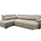 Sofá Retrátil De Couro Canto Com Chaise 1,26m Grizzy