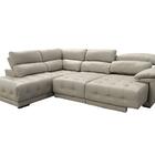 Sofá Retrátil De Couro Canto Com Chaise 1,26m Grizzy