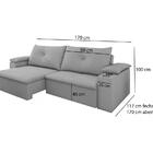 Sofa Retratil E Reclinavel 02 Lugares 170cm Tico Dmonegatto