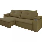 Sofa Retratil E Reclinavel 02 Lugares 190cm Tico Suede D'mone