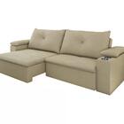 Sofa Retratil E Reclinavel 02 Lugares 190cm Tico Suede D'mone