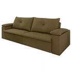Sofa Retratil E Reclinavel 03 Lugares 230cm Tico Suede Marrom