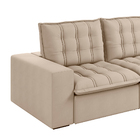 Sofá Retrátil E Reclinável 03 Lugares Oxford Suede Soft Capuc