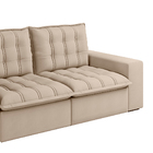 Sofá Retrátil E Reclinável 03 Lugares Oxford Suede Soft Capuc