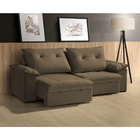 Sofá Retrátil E Reclinável 04 Lugares 230cm Petrus Suede Marr