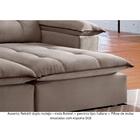 Sofá Retrátil E Reclinável 1,80m 2 Lugares Bege/marrom