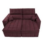 Sofá Retrátil E Reclinável 1,80m Molas Ensacadas E Costura Tr