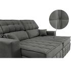 Sofá Retrátil E Reclinável 1,80m Molas Ensacadas E Costura Tr