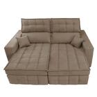 Sofá Retrátil E Reclinável 1,80m Molas Ensacadas E Costura Tr