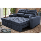 Sofá Retrátil E Reclinável 1,80m Molas Ensacadas E Costura Tr