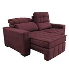 Sofá Retrátil E Reclinável 1,80m Molas Ensacadas E Costura Tr