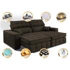 Sofá Retrátil E Reclinável 1,80m Molas Ensacadas E Costura Tr