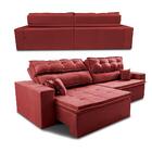 Sofá Retrátil E Reclinável 1,82m Luxos Cama Inbox Velusoft Ve