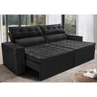 Sofá Retrátil E Reclinável 2,00m Cama Inbox Charm Velusoft Pr