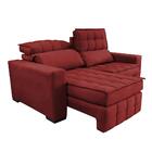 Sofá Retrátil E Reclinável 2,00m Molas Ensacadas E Costura Tr