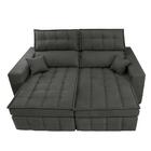 Sofá Retrátil E Reclinável 2,00m Molas Ensacadas E Costura Tr