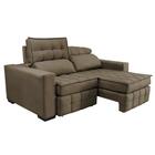 Sofá Retrátil E Reclinável 2,00m Molas Ensacadas E Costura Tr