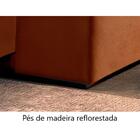 Sofá Retrátil E Reclinável 2,10m 3 Lugares Terracota