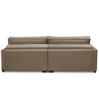 Sofá Retrátil E Reclinável 2,10m Karina Veludo Capuccino Made