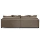 Sofá Retrátil E Reclinável 2,10m Mariah Veludo Capuccino Made