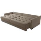 Sofá Retrátil E Reclinável 2,10m Mariah Veludo Capuccino Made