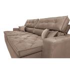 Sofá Retrátil E Reclinável 2,12m Com Molas Cama Inbox Estilo