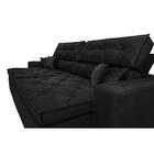 Sofá Retrátil E Reclinável 2,12m Com Molas Cama Inbox Estilo