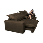 Sofa Retrátil E Reclinável 2,12m Com Molas Ensacadas Cama Inb