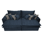 Sofá Retrátil E Reclinável 2,12m Com Molas Ensacadas Cama Inb