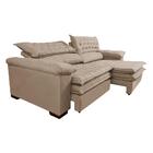 Sofá Retrátil E Reclinável 2,12m Molas Ensacadas Cama Inbox A