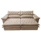 Sofá Retrátil E Reclinável 2,12m Molas Ensacadas Cama Inbox A