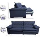 Sofá Retrátil E Reclinável 2,12m Molas Ensacadas Cama Inbox A