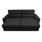 Sofá Retrátil E Reclinável 2,12m Molas Ensacadas Cama Inbox B