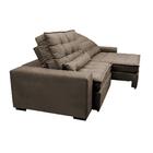 Sofá Retrátil E Reclinável 2,12m Molas Ensacadas Cama Inbox C