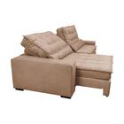 Sofá Retrátil E Reclinável 2,12m Molas Ensacadas Cama Inbox C