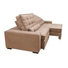 Sofá Retrátil E Reclinável 2,12m Molas Ensacadas Cama Inbox C