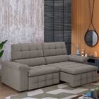 Sofá Retrátil E Reclinável 2,15m 2 Lugares Elite Veludo Castor