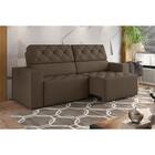 Sofá Retrátil E Reclinável 2,15m 4 Lugares Suede Veludo Multi