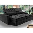 Sofá Retrátil E Reclinável 2,15m Cama Inbox Big Puffer Com So