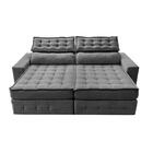 Sofá Retrátil E Reclinável 2,15m Cama Inbox Big Puffer Com So