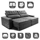 Sofá Retrátil E Reclinável 2,15m Cama Inbox Big Star Com Soft