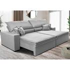 Sofá Retrátil E Reclinável 2,15m Império Com Molas Cama Inbox